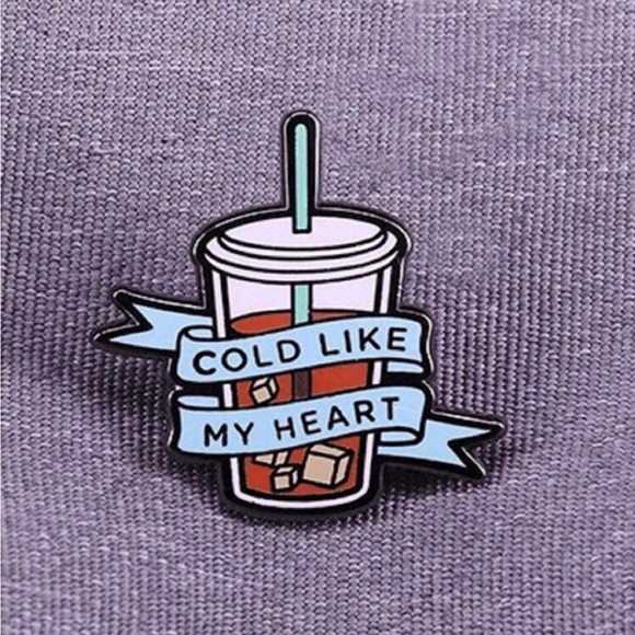 Jewelry - 💖5 items for $25 Sale!💖 Cold Like My Heart Coffee Pin